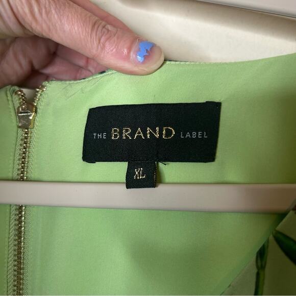 The Brand Label Green Bubble Dress Seahorse Seashells Tropical Short Sleeve XL - Picture 3 of 7